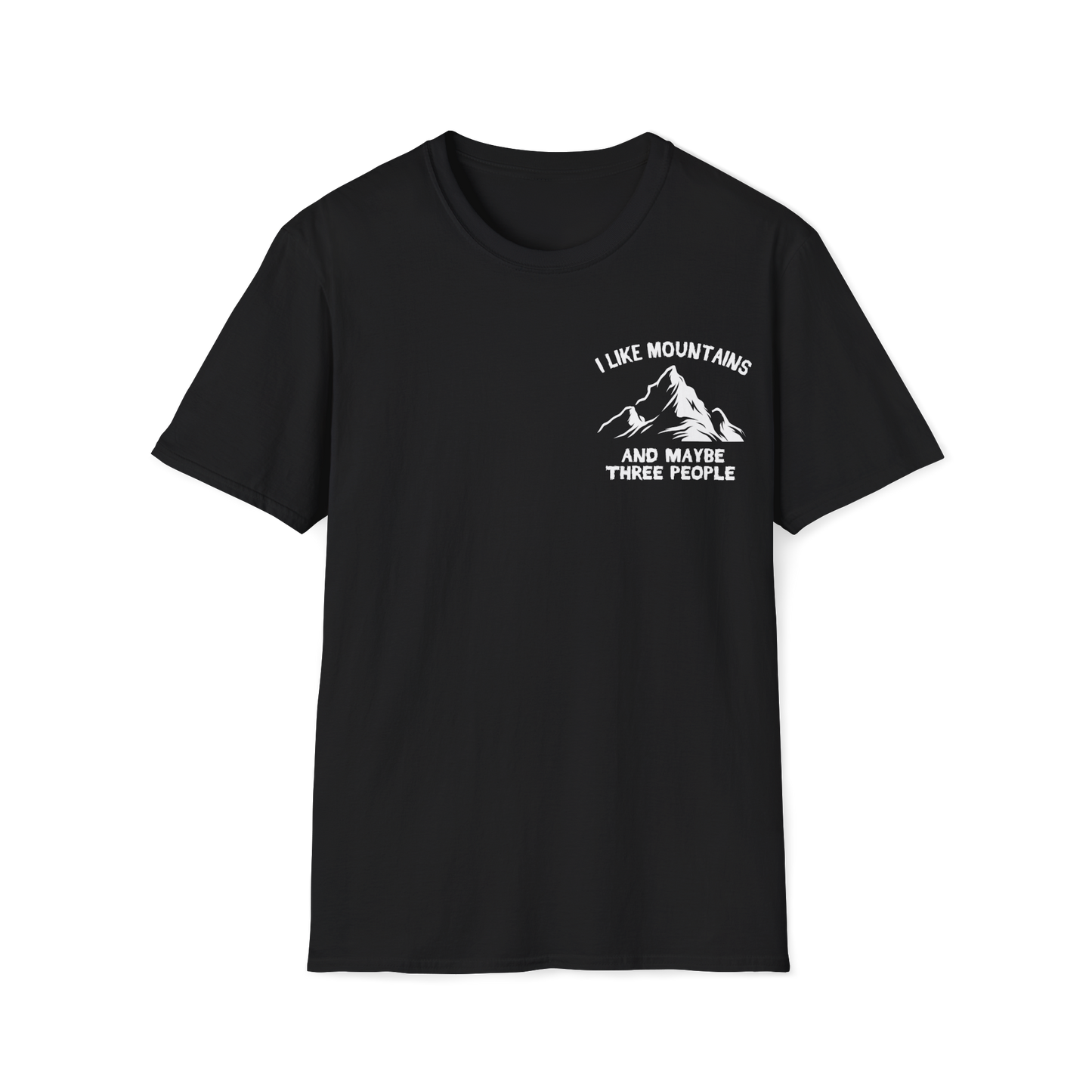 I like mountains and maybe 3 people