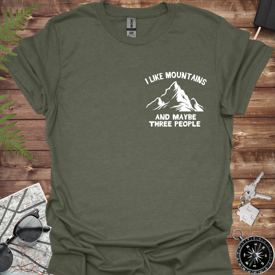 I like mountains and maybe 3 people