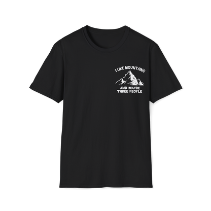 I like mountains and maybe 3 people