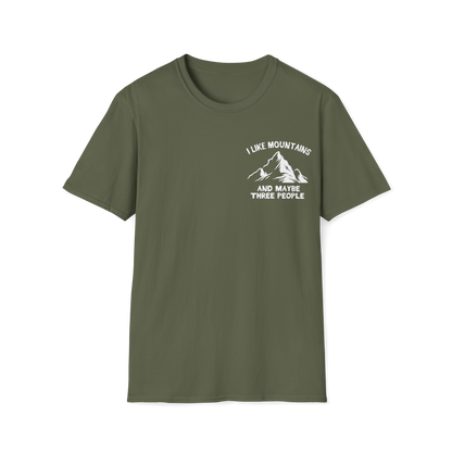 I like mountains and maybe 3 people