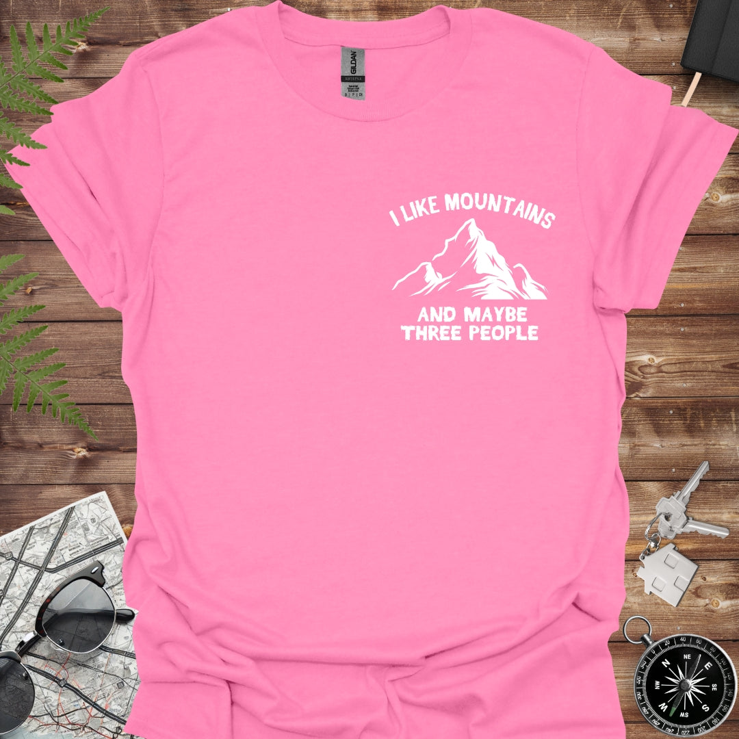 I like mountains and maybe 3 people